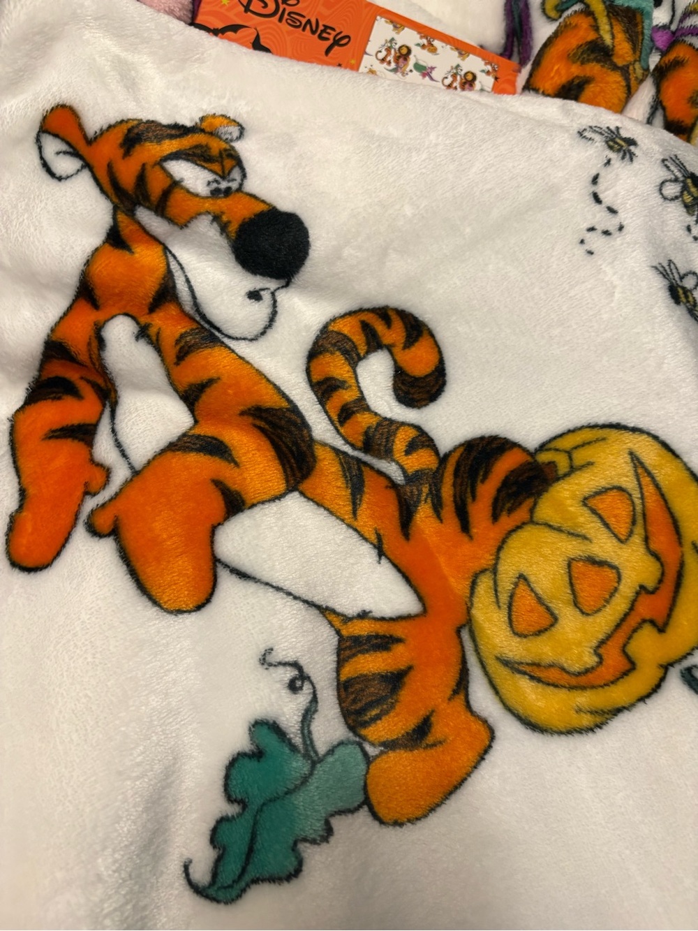 Disney Winnie the Pooh Halloween Themed Plush Throw Blanket - Picture 6 of 8